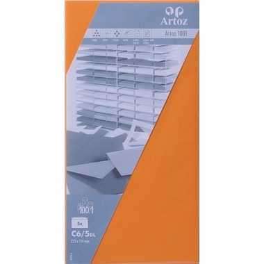 ARTOZ Enveloppes 1001 C6/5 107294185 100g, orange 5 pcs.