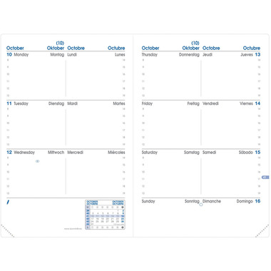 QUO-VADIS Agenda Impala SapaX 2026 361027Q 1S/2P nero ML 10x15cm