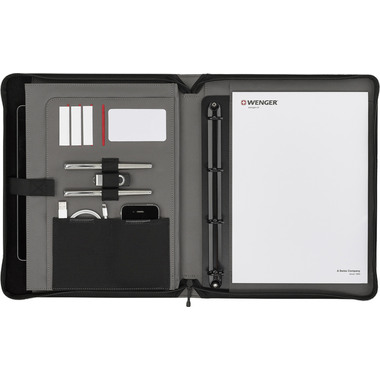 WENGER Venture Zippered Padfolio 611710 Black
