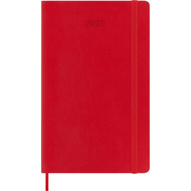 MOLESKINE Agenda Classic Large 2026 DSF212DC3Y26 1J/1P r. écarlate SC 13x21cm