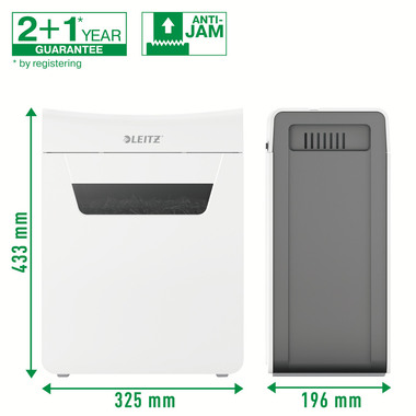 LEITZ Aktenvernichter IQ Protect 8091-20-00 8X, P-4, 14lt