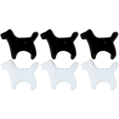 I AM CREATIVE Magnet Hund Let`s Organize 4035.53 schwarz, weiss 6 Stück
