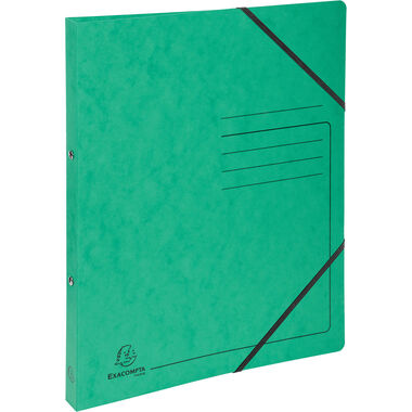 EXACOMPTA Carteletta ad anelli 2.0cm 542553E verde, elastico, 2-anelli A4