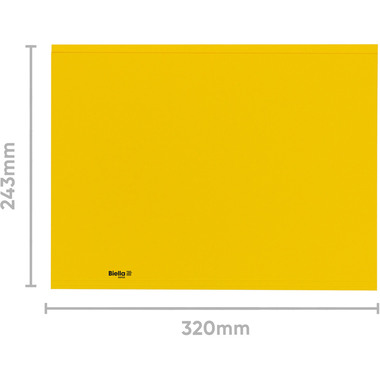 BIELLA Vertikalmappe Recycolor 25342720U 32x23,3/24,3cm, gelb 100 St.