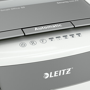 LEITZ Aktenvernichter IQ AF 80352000 Small Office 50, P-4, 20lt