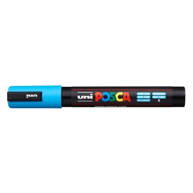 UNI-BALL Posca Marker 1,8-2,5mm PC-5M L.BLUE hellblau, Rundspitze