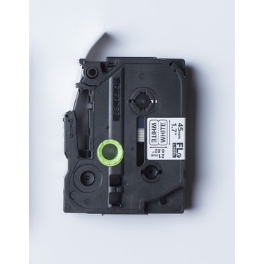 PTOUCH Einzelfähnchen schwarz/weiss FLE-2511 PTP900W 21mmx45mm