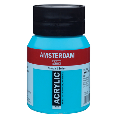 AMSTERDAM Acrylfarbe 500ml 17725222 tuerkisblau 522