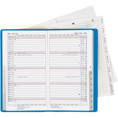 BIELLA Agenda Luzern 2026 855512050026U 1M/2P blu ML 8.7x15.3cm