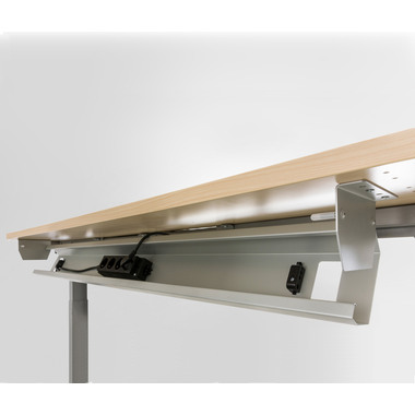 APOLLO Kabelwanne 146cm VCK18/G graphit, für 180-200cm Tisch