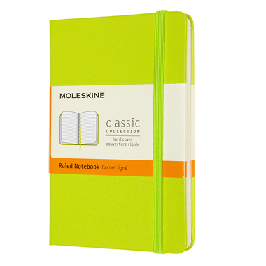 MOLESKINE Notizbuch HC Pocket/A6 850857 liniert,limetten grün,192 S.
