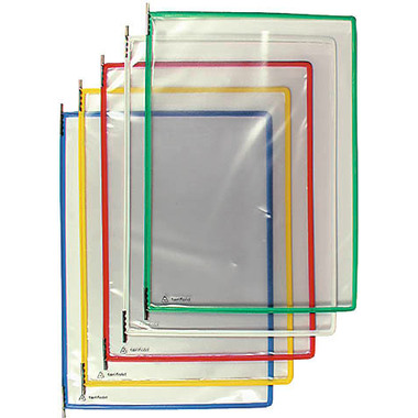 TARIFOLD Drehtaschen T-Display 114001 blau,5 index Tabs 50mm 10 Stk.