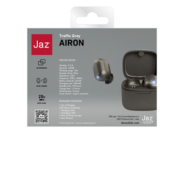 TWS earbuds with charging case and touch controls | JAZ
