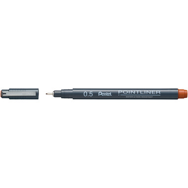 PENTEL Fineliner Pigment 0.5 mm S20P-5SG POINTLINER, sanguine