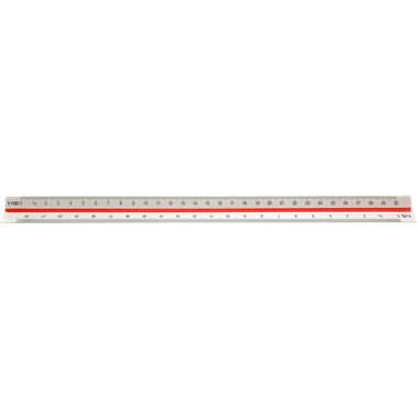 LINEX Dreikantmassstab 30cm 100413048 weiss/farbig