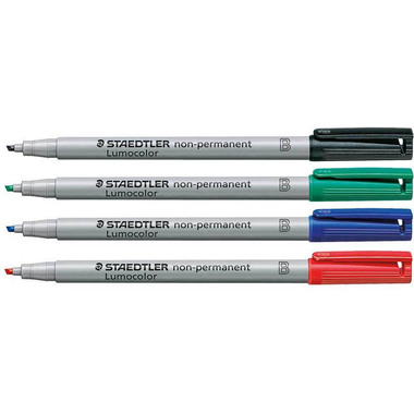 STAEDTLER Lumocolor non-perm. B 312 WP4 4 Farben ass.