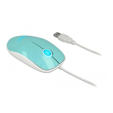 Delock Maus 12538 USB-Typ-A LED  turchese