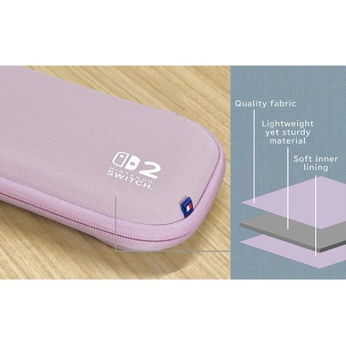 Hori Nintendo Switch 2 Tough Pouch - Lavender