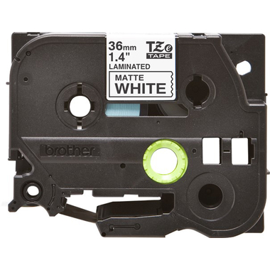PTOUCH Nastro lam. opaco nero/bianco TZE-M261 PT-D800W/D900W 36mm