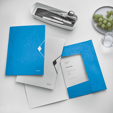 LEITZ Gummibandmappe WOW A4 45990036 blau für 150 Blatt