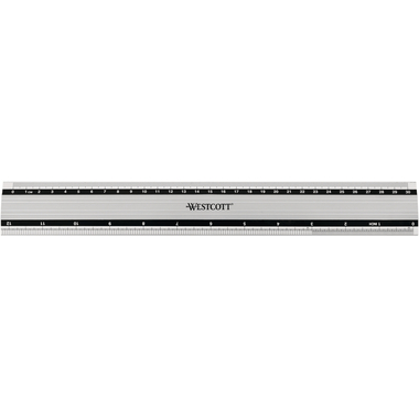 WESTCOTT Règle Alu 30cm E-1019100 cm/inch scala