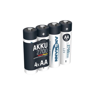Ansmann Batterie Typ 2700 NiMH AA 2700 mAh, 4 Pièce/s