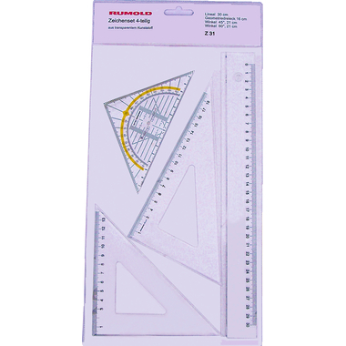 RUMOLD Set à dessin Z 31 PP transparent 4x