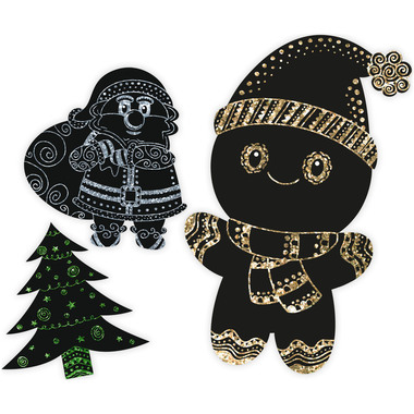 URSUS Motifs magiques à gratter 24540004F Noël