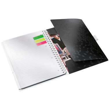 LEITZ Spiralbuch WOW A4 4644-00-95 schwarz
