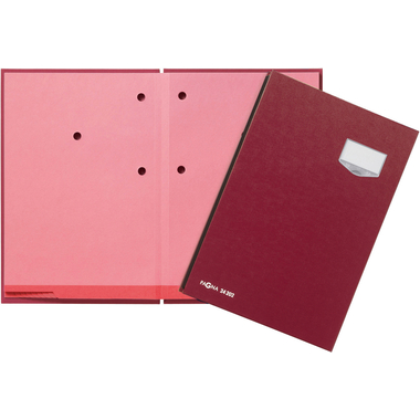PAGNA Unterschriftenmappe De Luxe A4 24202-01 rot 20-teilig