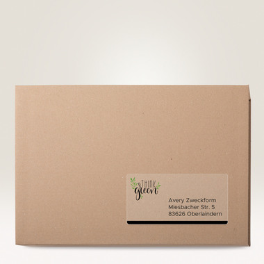 AVERY ZWECKFORM Etiquettes 96x50,8mm J4722-25 transparent 250 pcs.