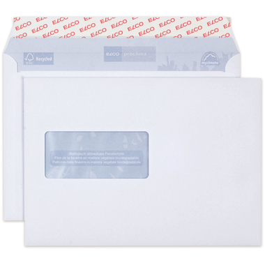 ELCO Enveloppe Proclima fen. ga C5 38999 100g, blanc, colle 500 pcs.