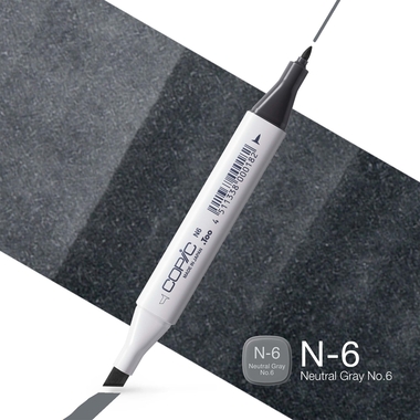 COPIC Marker Classic 2007592 N-6 - Neutral Grey No.6