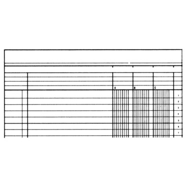 SIMPLEX Libro statitstico A4 19088 4 colonnen, verde 40 fogli