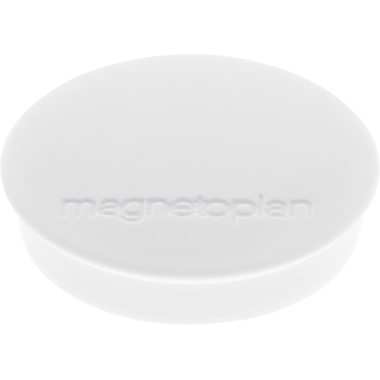 MAGNETOPLAN Magnet Discofix Standard 30mm 1664200 weiss, ca. 0.7 kg 10 Stk.