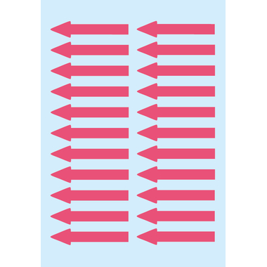 HERMA Index flash 4143 rosso, blister 88 pezzi