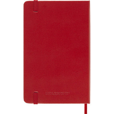 MOLESKINE Wochen-Notizkalender 26/27 DHF218WN2Y27 18M liniert HC rot 9x14cm