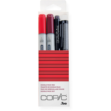 COPIC Marker Ciao 22075641 Doodle pack Red 4 pezzi