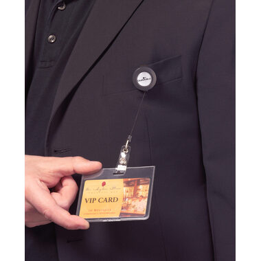 DURABLE Ausweishalter YoYo 10 Stück 815258 mit Druckknopf, 80cm