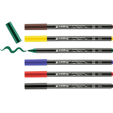 EDDING Porzellanmarker 4200 1-4mm 4200-E6-Fam 6 Family Colours