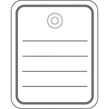 HERMA Stückwaren Anhänger 40×50mm 6820 weiss ohne Faden 1000 Stück