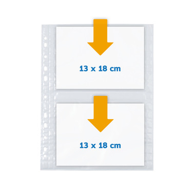 HERMA Cartelline Fotophan 13x18cm 7587 4 pezzi/10 fogli