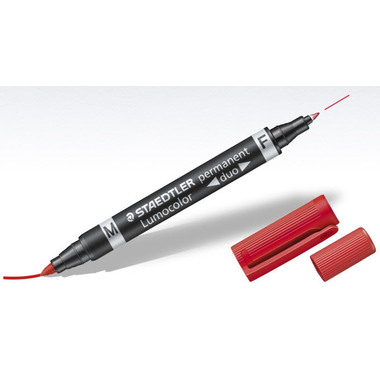 STAEDTLER Lumocolor DUO 348 0.6/1.5mm 348-2 rot perm.