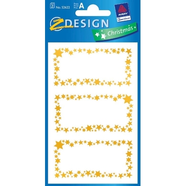 Z-DESIGN Glimmer dust stelle 52622 oro 2 pezzi