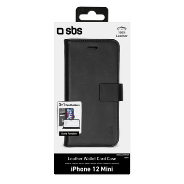 Custodia book in vera pelle per iPhone 12 Mini | SBS