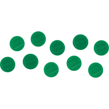 NOBO Magnet rund 32mm 1915303 grün 10 Stück
