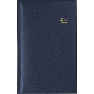 BREPOLS Agenda Interplan Lima Ku. 2027 0.736.1255 1W/2S blau 8.9x16cm