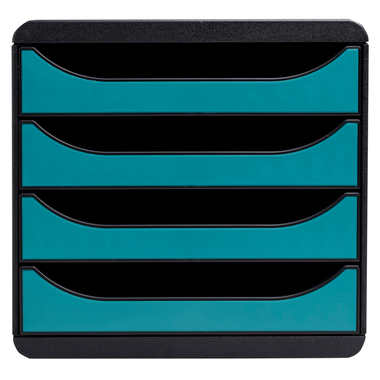 EXACOMPTA Cassettiera Skandi A4+ 31034D blu pacifico 4 cassetti