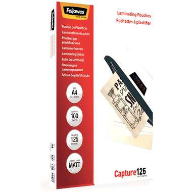 FELLOWES Laminiertasche A4 5328502 matt, 125my 100 Stk