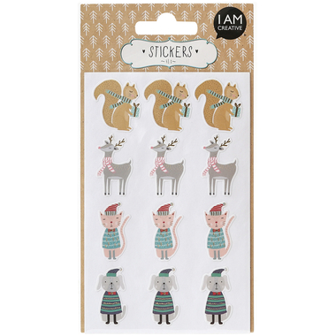 I AM CREATIVE Sticker X-mas I 4087.506 4 fogli da 48 pezzi